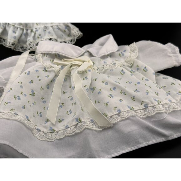 Cabbage Patch Kids Preemie Doll Coleco White Blue Daisies Bonnet And Dress - Picture 3 of 16